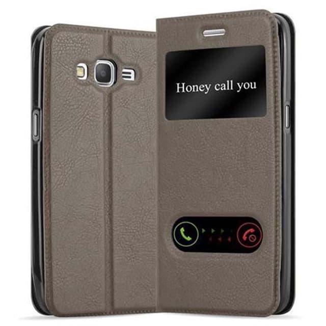 Samsung Galaxy GRAND PRIME Plånboksfodral Skal (Brun)