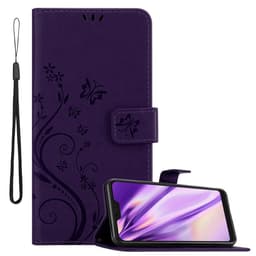 Xiaomi RedMi NOTE 6 PRO lommebokdeksel Blomster (lilla)