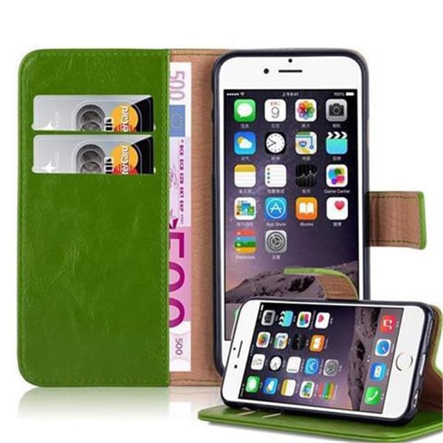 iPhone 6 / 6S lommebokdeksel etui (grønn)