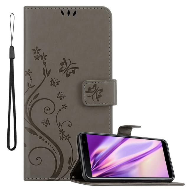 Samsung Galaxy J6 PLUS Plånboksfodral Skal (Grå)