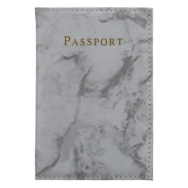 etui i kunstlær i 2 deler for beskyttelse av pass og