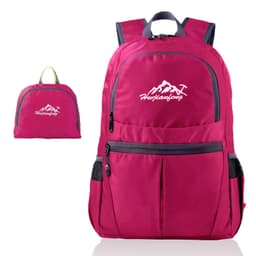 Foldbar Rygsæk 36L Unisex Vandtæt (Pink)