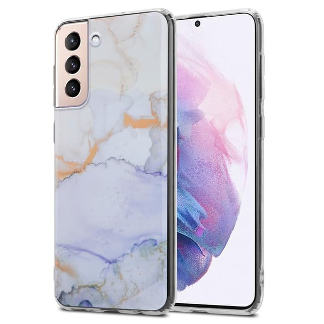 Samsung Galaxy S21 PLUS lommebokdeksel etui (hvit)