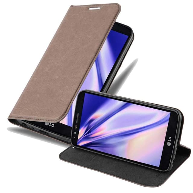 LG STYLUS 3 Suojakuori Lompakkokotelo (Ruskea)