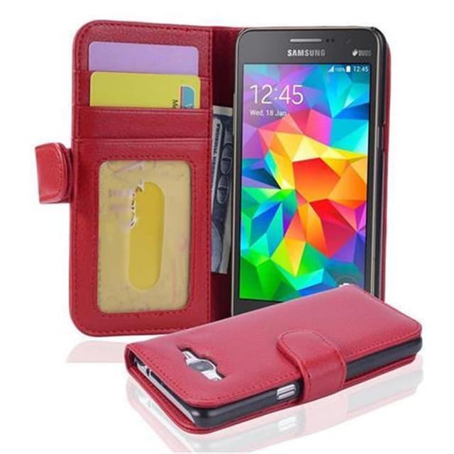 Samsung Galaxy GRAND PRIME Pungetui Cover (Rød)