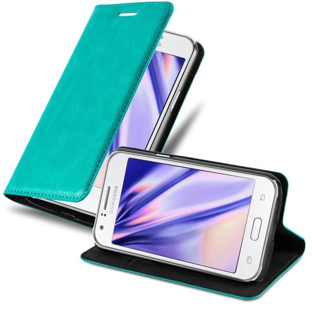 Samsung Galaxy J1 2015 Skal Fodral Case (Turkos)