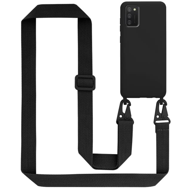 Samsung Galaxy A02s Etui Cover Kæde (Sort)