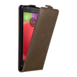 Motorola MOTO E4 Pungetui Flip Cover (Brun)