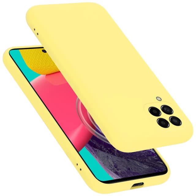 Samsung Galaxy M53 5G Suojakuori Kotelo (Keltainen)