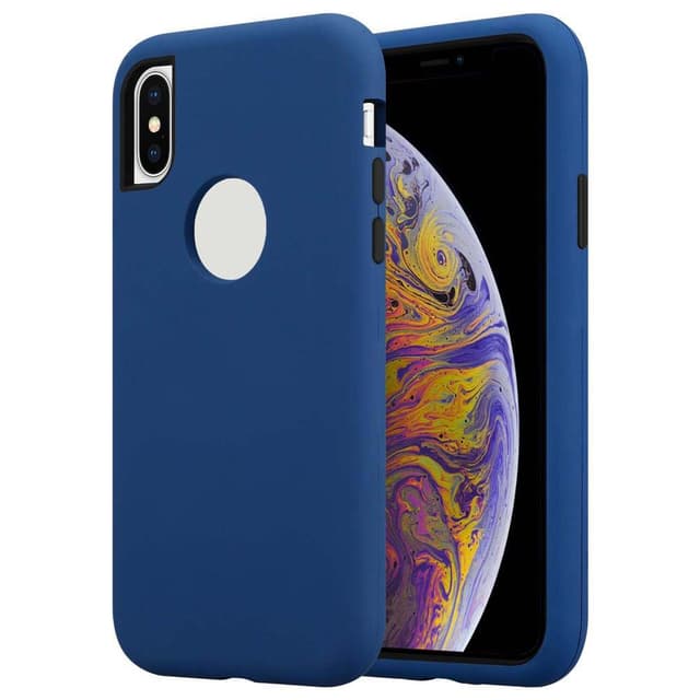 iPhone X / XS Case Etui Cover (Blå)