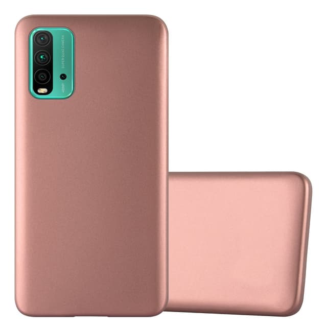Custodia Canvas Z Con Texture Gommata Per Xiaomi Mi 9T – Rosa Scuro, Ricarica Wireless - 2