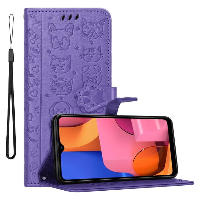 Samsung Galaxy A20s Plånboksfodral Skal (Lila)