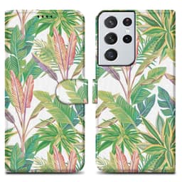 Samsung Galaxy S21 ULTRA lommebokdeksel etui (grønn)