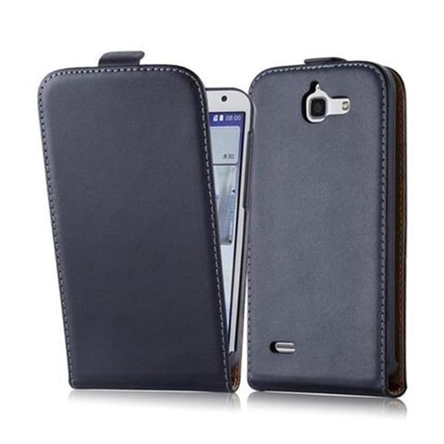 Huawei ASCEND G730 Deksel Flip Case (svart)
