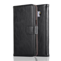 Samsung Galaxy S6 EDGE lommebokdeksel etui (svart)