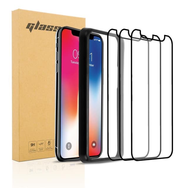 iPhone XR 3x Skyddsfilm Skyddsglas Skärmskydd