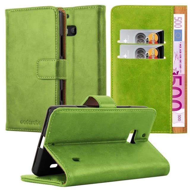 Nokia Lumia 929 / 930 lommebokdeksel etui (grønn)