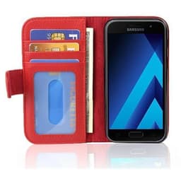Samsung Galaxy A3 2017 lommebokdeksel case (rød)