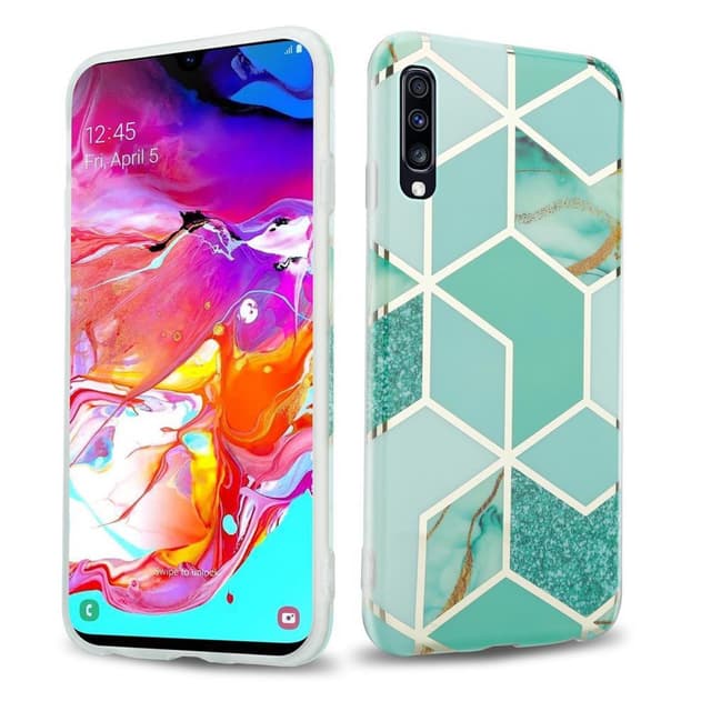 Samsung Galaxy A70 / A70s Plånboksfodral Skal (Grön)