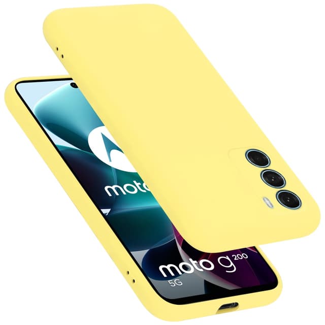 Motorola MOTO G200 5G Skal Fodral Case (Gul)