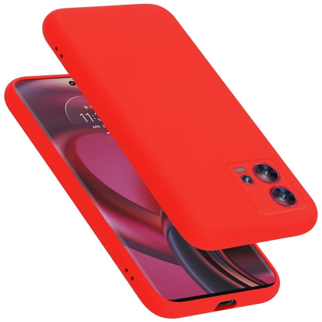 Motorola EDGE 30 FUSION Skal Fodral Case (Röd)