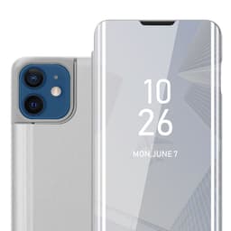 iPhone 12 / 12 PRO Plånboksfodral Skal (Silver)