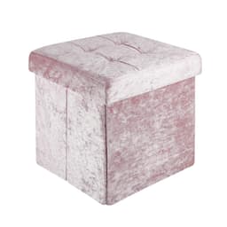 Sammenleggbar Krakk Kube 30x30x30cm Fotstøtte (rosa)