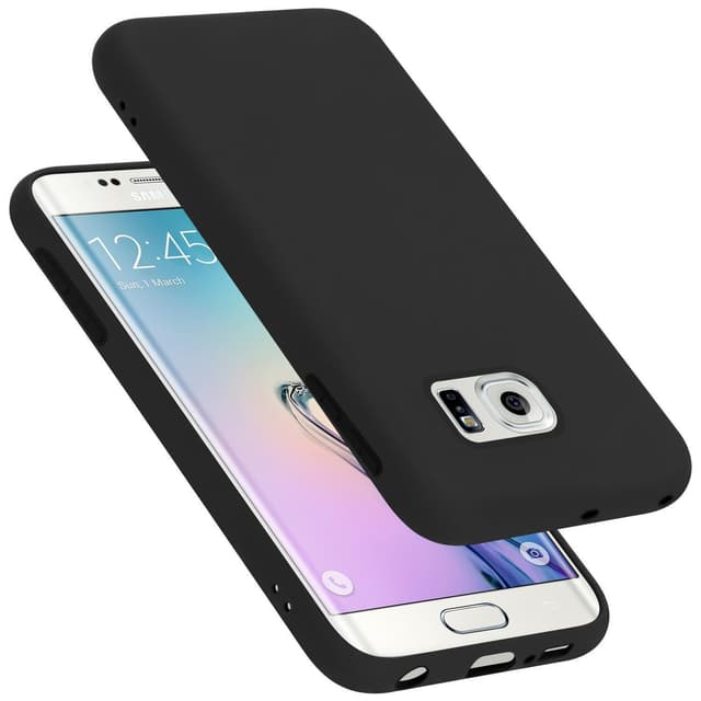 Samsung Galaxy S6 EDGE Suojakuori Kotelo (Musta)