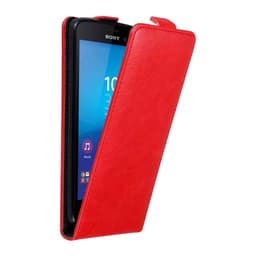Sony Xperia M4 AQUA Flipfodral Skal (Röd)