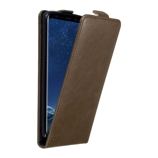 Samsung Galaxy S8 PLUS Pungetui Flip Cover (Brun)