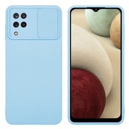 Deksel Samsung Galaxy A12 / M12 cover (blå)