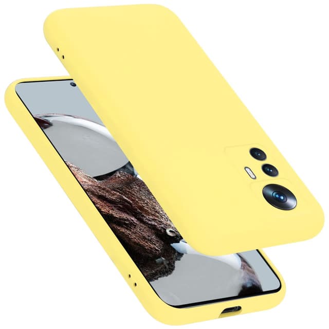 Xiaomi 12T / 12T PRO silikondeksel case (gul)