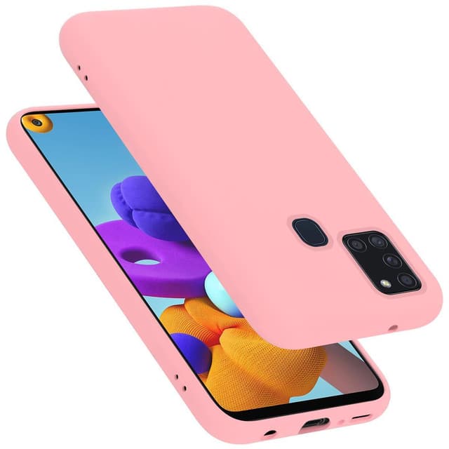 Samsung Galaxy A21s Skal Fodral Case (Rosa)