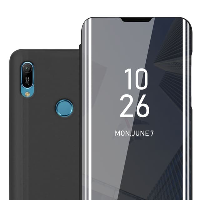 Huawei Y6 2019 Plånboksfodral Skal (Svart)