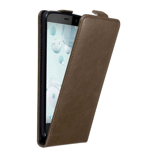 HTC U PLAY Pungetui Flip Cover (Brun)