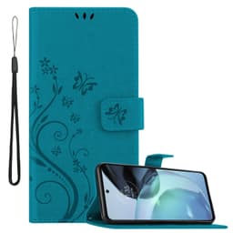 Motorola MOTO G72 Plånboksfodral Skal (Blå)