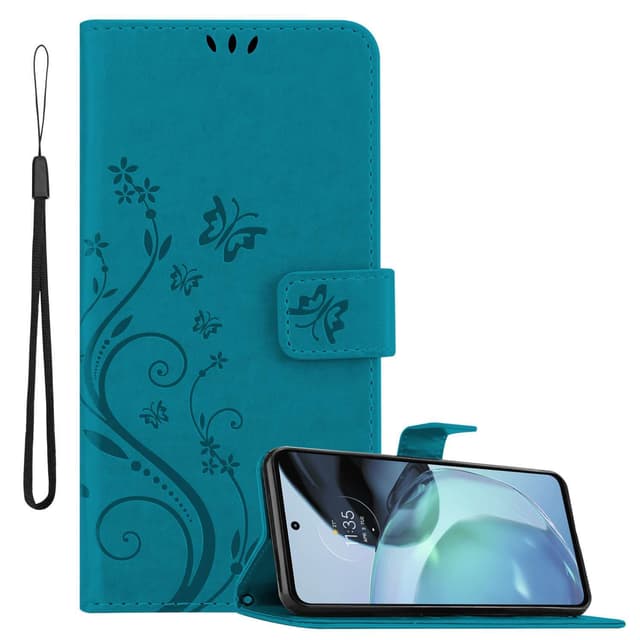Motorola MOTO G72 Plånboksfodral Skal (Blå)