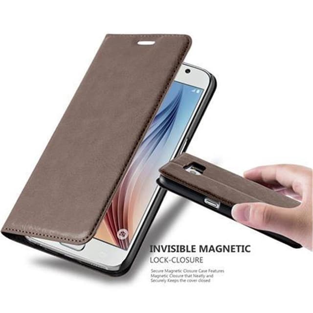Samsung Galaxy S6 Skal Fodral Case (Brun)