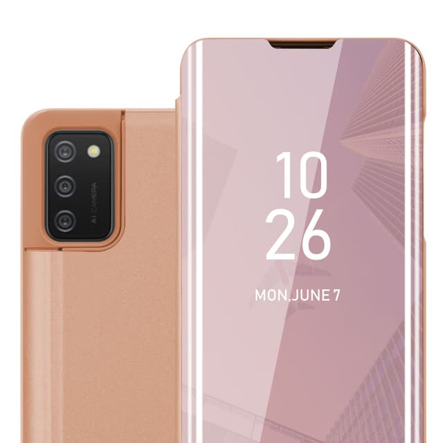 Samsung Galaxy A02s Plånboksfodral Skal (Rosa)