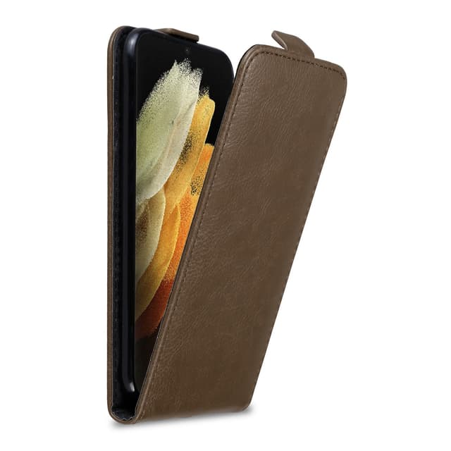 Samsung Galaxy S22 ULTRA Pungetui Flip Cover (Brun)