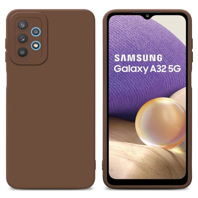 Samsung Galaxy A32 5G Skal Fodral Case (Brun)