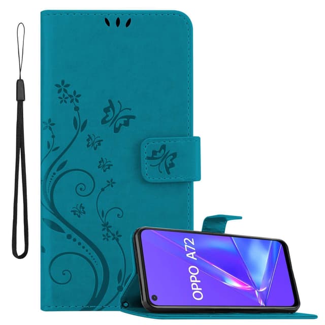 Oppo A72 Pungetui Cover Case (Blå)