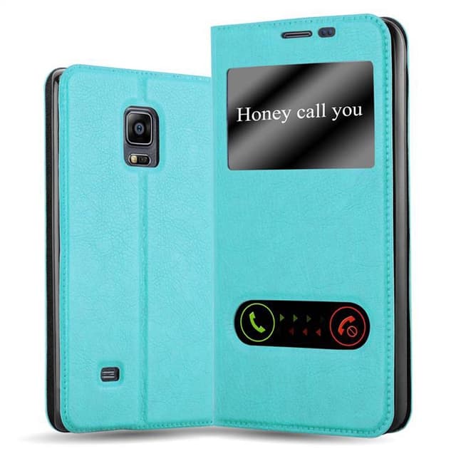 Samsung Galaxy NOTE EDGE Plånboksfodral Skal (Turkos)