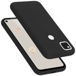 Google PIXEL 4A 5G silikondeksel case (Svart)