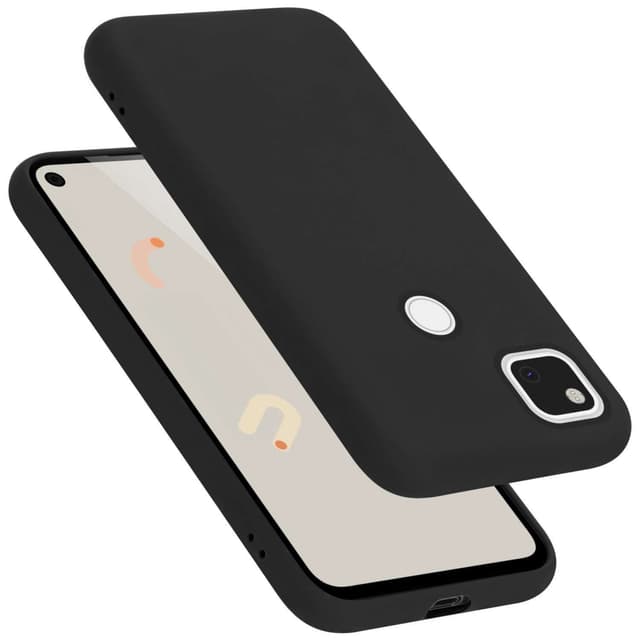Google PIXEL 4A 5G silikondeksel case (Svart)