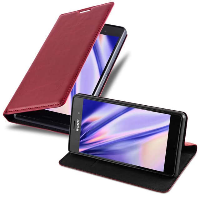 Sony Xperia Z3 Skal Fodral Case (Röd)