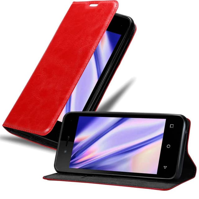 WIKO SUNNY 3 MINI Suojakuori Lompakkokotelo (Punainen)
