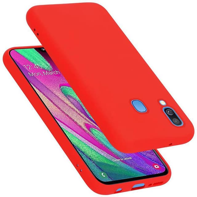 Samsung Galaxy A40 silikondeksel case (rød)