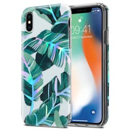 iPhone X / XS Suojakuori Lompakkokotelo (Valkoinen)