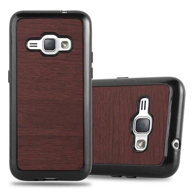 Samsung Galaxy J1 2016 Skal Fodral Case (Brun)